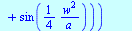 `+`(`/`(`*`(`/`(1, 2), `*`(`^`(`/`(`*`(Pi), `*`(a)), `/`(1, 2)), `*`(`+`(cos(`+`(`/`(`*`(`/`(1, 4), `*`(`^`(w, 2))), `*`(a)))), sin(`+`(`/`(`*`(`/`(1, 4), `*`(`^`(w, 2))), `*`(a)))))))), `*`(`^`(Pi, `...